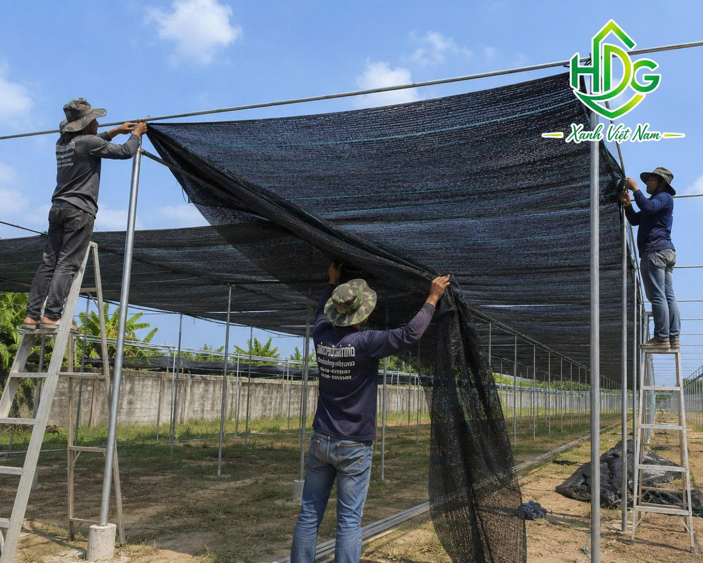 Thi công lưới che nắng Thái Lan 60%