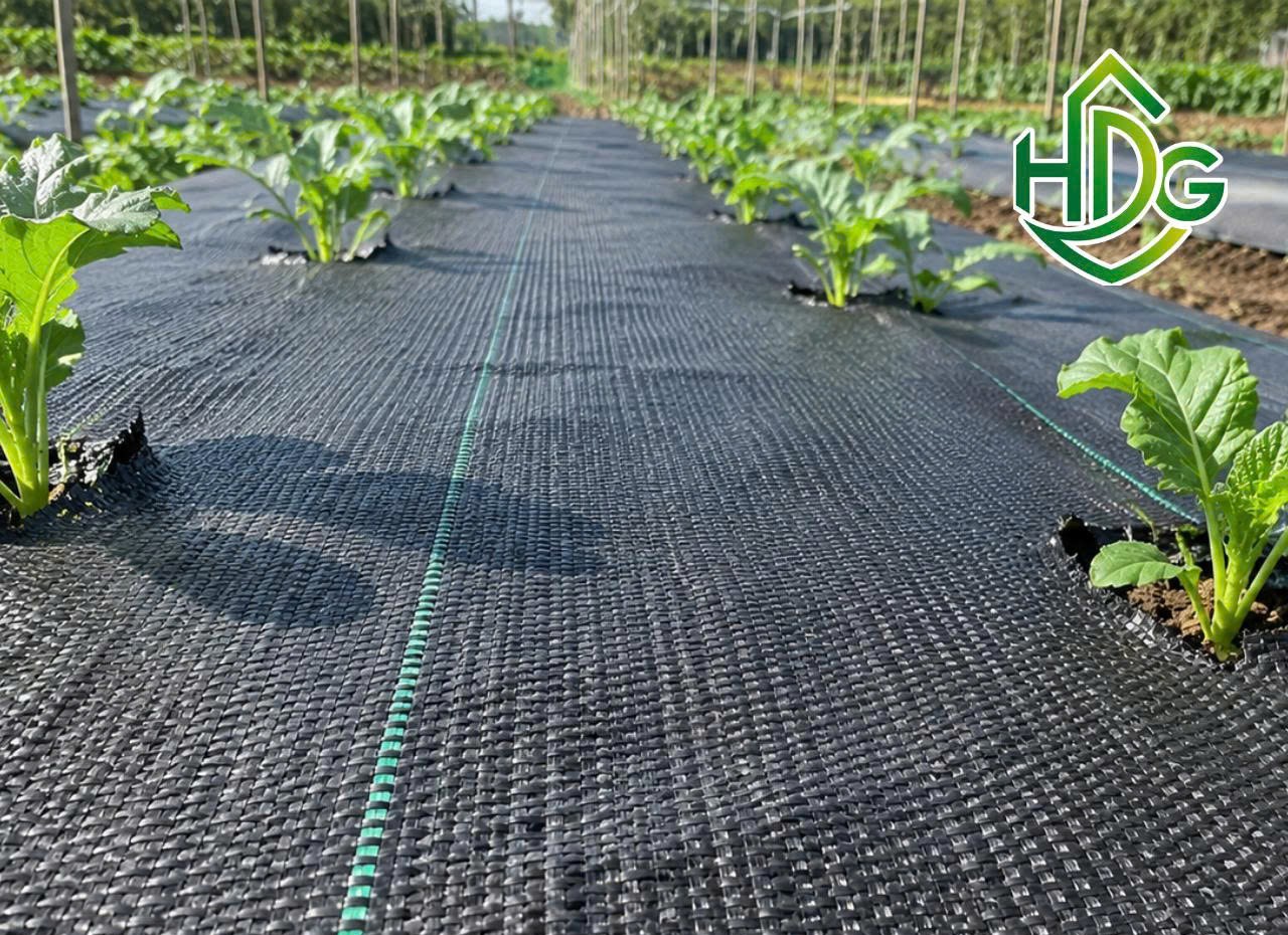 bạt chống cỏ 120gr giúp giữu độ ẩm đất