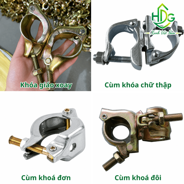 Nhiều loại cùm khóa trên thị trường