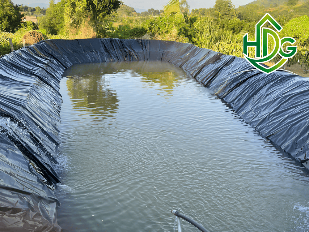 Hồ chứa tưới tiêu sử dụng bạt HDPE