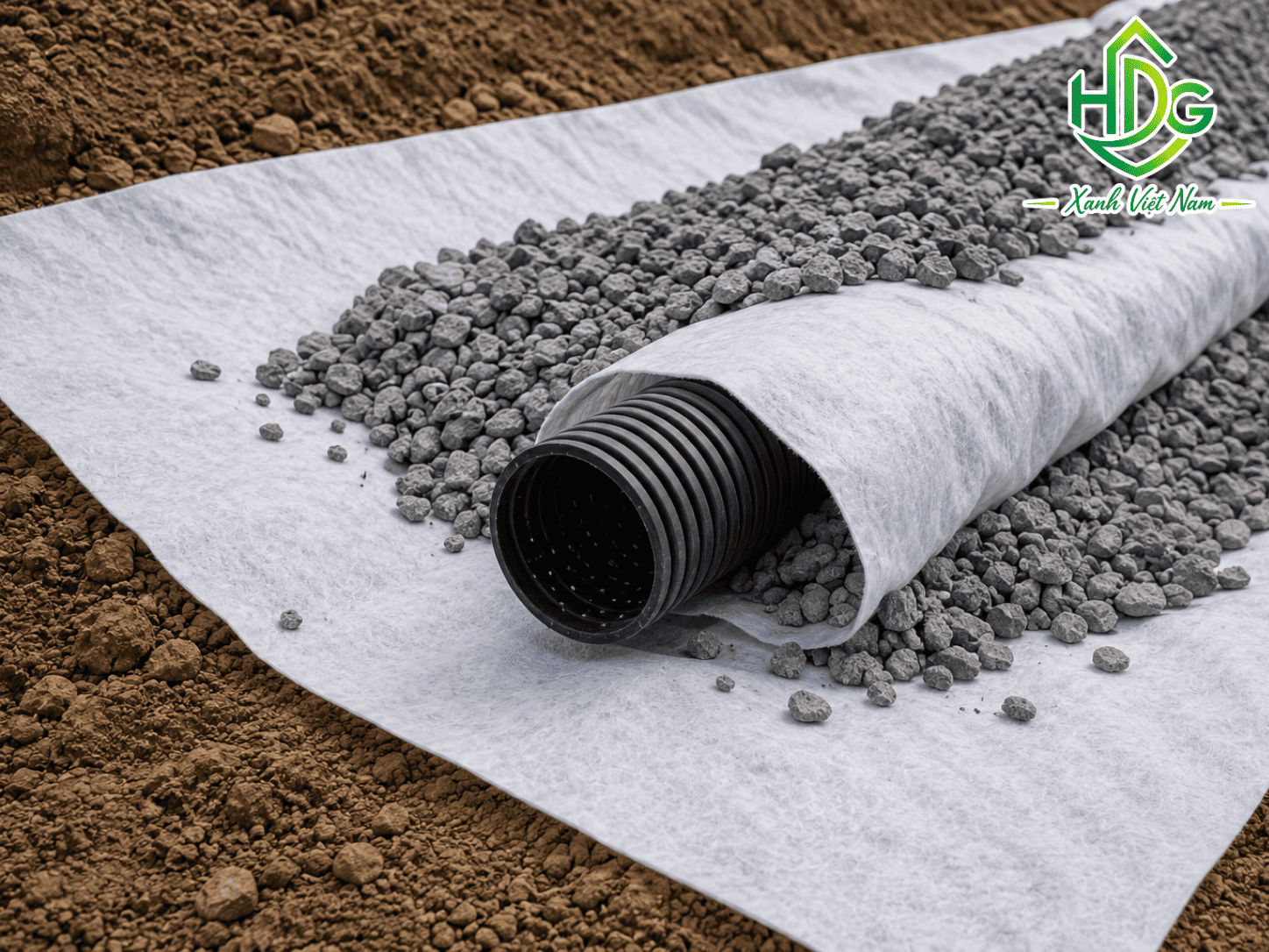 vải địa kỹ thuật không dệt 12kn/m