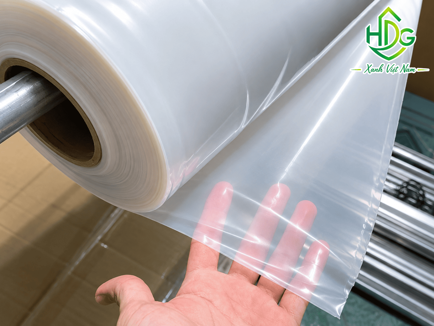 Màng nhà kính trong suốt giúp tạo môi trường canh tác ổn định