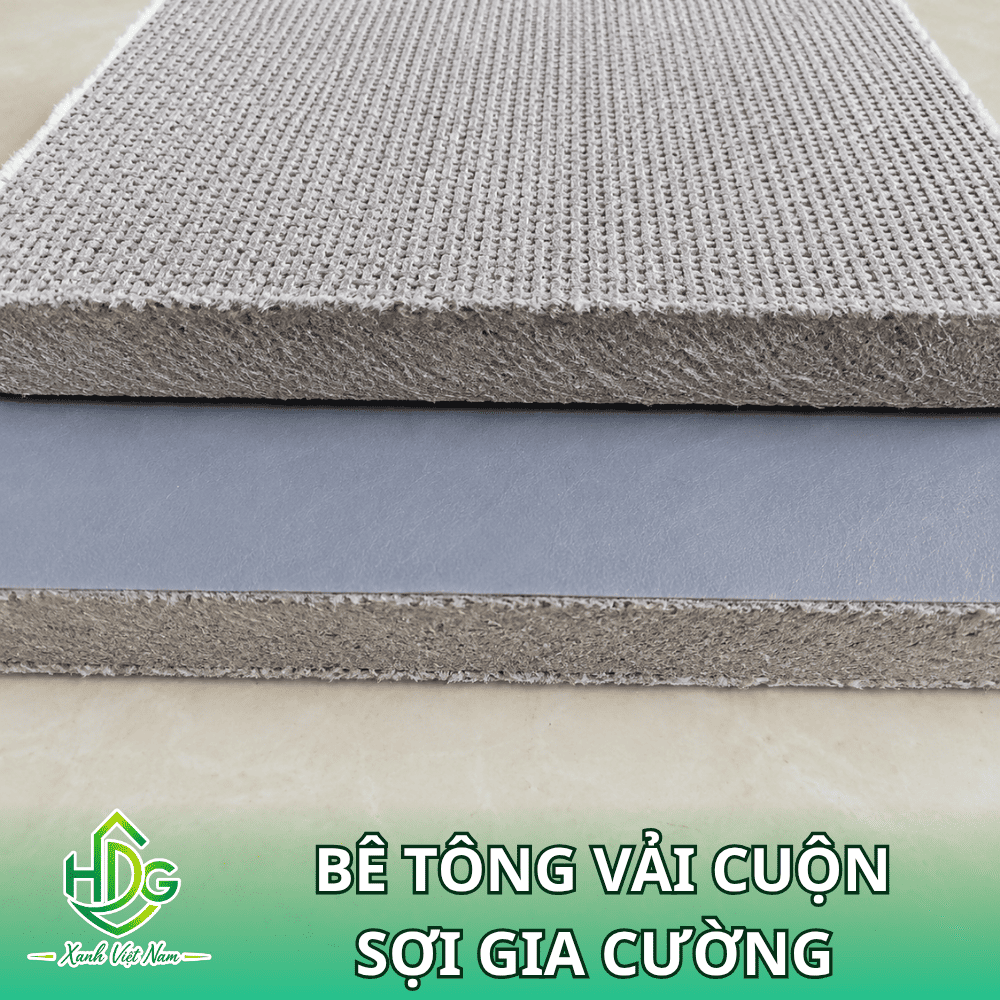 Bê tông vải cuộn sợi gia cường