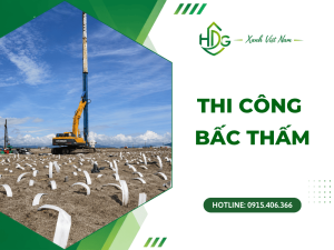 thi công bấc thấm