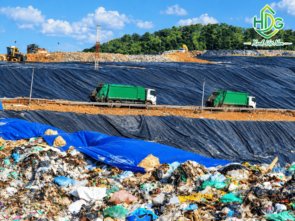 Bạt HDPE có thể được sử dụng như một thành phần của hệ thống lớp lót