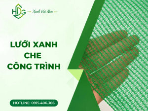 lưới xanh che công trình
